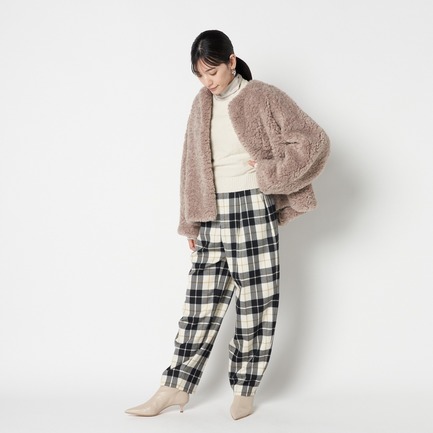 ECO FUR  JACKET 詳細画像 ダークブラウン 5