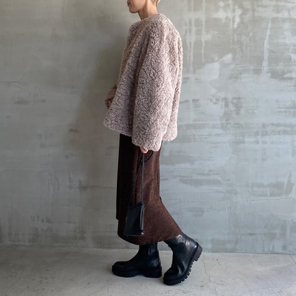 ECO FUR  JACKET 詳細画像 ダークブラウン 9