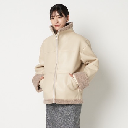 ECO MOUTON JACKET 詳細画像 アイボリー/ベージュ 8