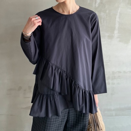 PEPLUM BLOUSE 詳細画像 ネイビー 6