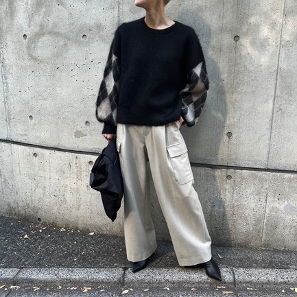 ARGYLE CREW NECK KT 詳細画像 アイボリー 1
