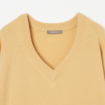 WOOL V NECK PO 詳細画像 イエロー 2