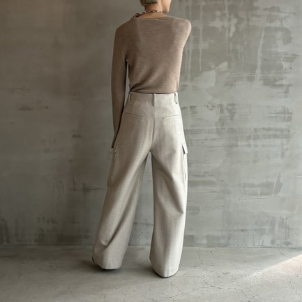 MILITARY WOOL WIDE  PANTS 詳細画像 ベージュ 12