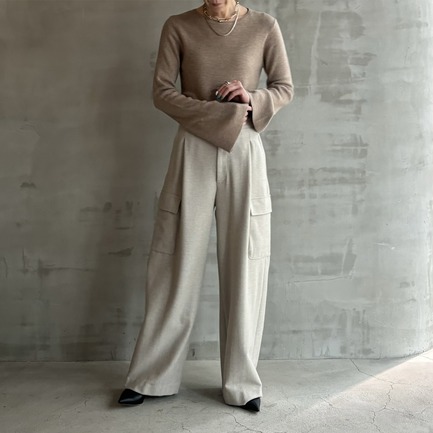 MILITARY WOOL WIDE  PANTS 詳細画像 ベージュ 13