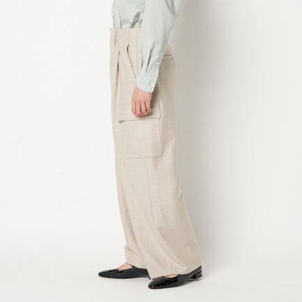 MILITARY WOOL WIDE  PANTS 詳細画像 ベージュ 7