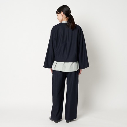 MILITARY WOOL WIDE  PANTS 詳細画像 ネイビー 3