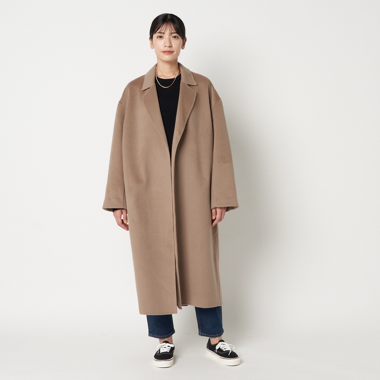 DOUBLE FACE COAT WITH STOLE｜HELIOPOLE｜HÉLIOPÔLE（エリオポール