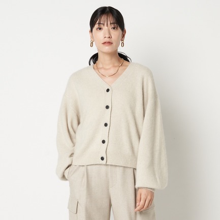 RACCOON VOLUME SLEEVE CARDIGAN 詳細画像 ミディアムグレー 1