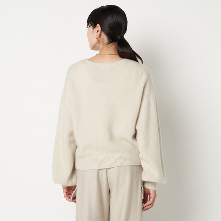 RACCOON VOLUME SLEEVE CARDIGAN 詳細画像 ミディアムグレー 3