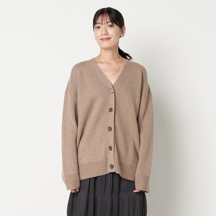 V NECK LONG CARDIGAN 詳細画像 ダークブラウン 1