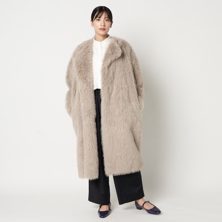 ECO FUR LONG COAT 詳細画像 ベージュ 6