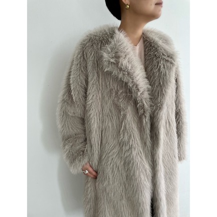 ECO FUR LONG COAT 詳細画像 ベージュ 8