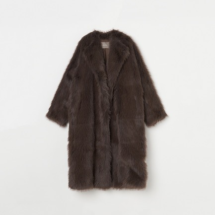 ECO FUR LONG COAT 詳細画像 ダークブラウン 1