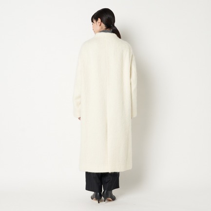 SHAGGY BOTTLE NECK COAT 詳細画像 アイボリー 3