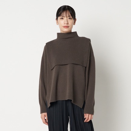 LAYERED TURTLE NECK KNIT 詳細画像 アイボリー 10