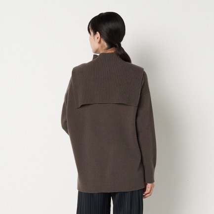 LAYERED TURTLE NECK KNIT 詳細画像 カーキ 11