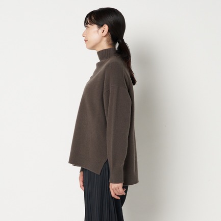 LAYERED TURTLE NECK KNIT 詳細画像 カーキ 7