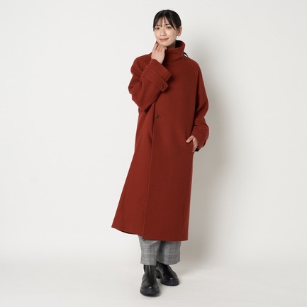 STAND COLLAR LONG COAT 詳細画像 バーンドレッド 8