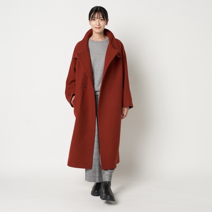 STAND COLLAR LONG COAT 詳細画像 バーンドレッド 9