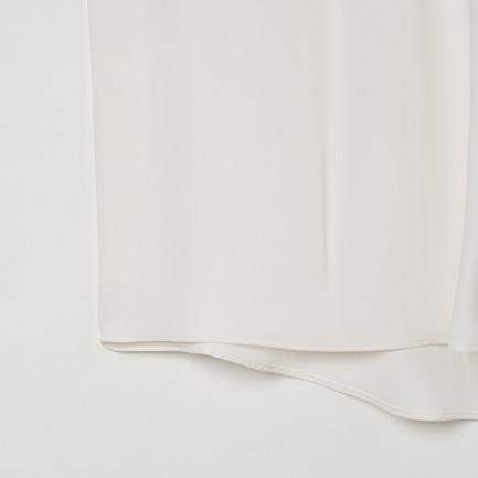 MATTE SATIN TUCK BLOUSE 詳細画像 ホワイト 5