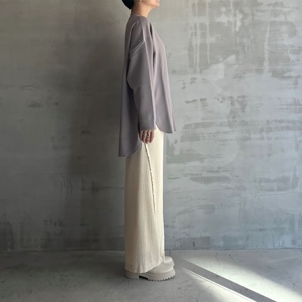 GEORGETTE OVERSIZE PULLOVER 詳細画像 ダークブラウン 2