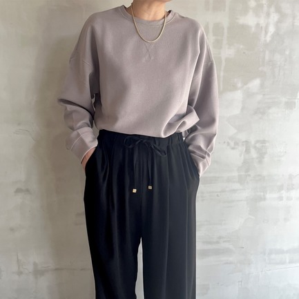 GEORGETTE OVERSIZE PULLOVER 詳細画像 ダークブラウン 5