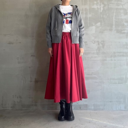 TAFFETA CIRCULAR SKIRT 詳細画像 ブラック 1