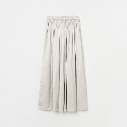 FAKE LATHER  MAXI SKIRT