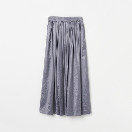 FAKE LATHER  MAXI SKIRT