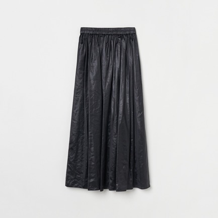 FAKE LATHER  MAXI SKIRT 詳細画像 ブラック 1