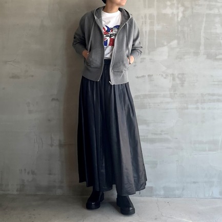 FAKE LATHER  MAXI SKIRT 詳細画像 ブラック 4