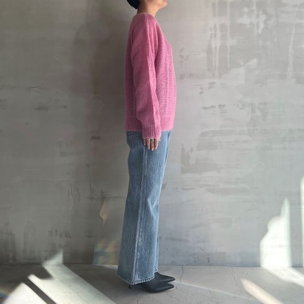 MOHAIR CREW NECK KNIT 詳細画像 ピンク 2