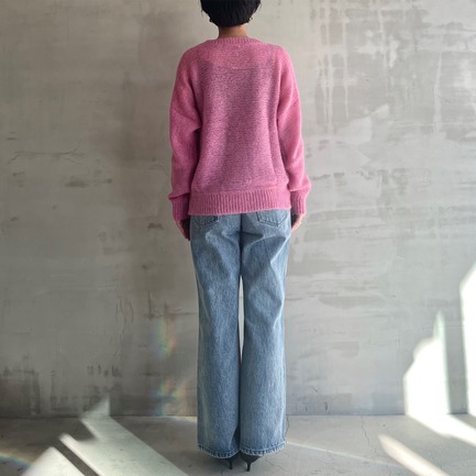 MOHAIR CREW NECK KNIT 詳細画像 ピンク 3