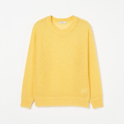 MOHAIR CREW NECK KNIT 詳細画像 イエロー 1