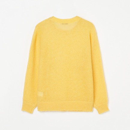 MOHAIR CREW NECK KNIT 詳細画像 イエロー 1