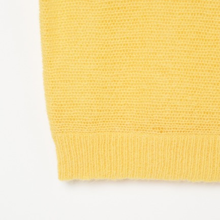 MOHAIR CREW NECK KNIT 詳細画像 イエロー 4