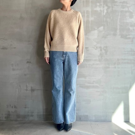 BIG LOOP PULLOVER KNIT 詳細画像 ベージュ 5