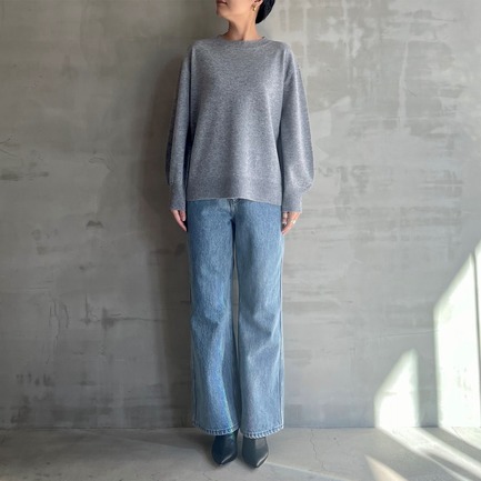 WOOL CASHMERE PULLOVER KNIT 詳細画像 ミディアムグレー 1