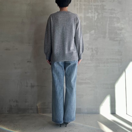 WOOL CASHMERE PULLOVER KNIT 詳細画像 ミディアムグレー 3