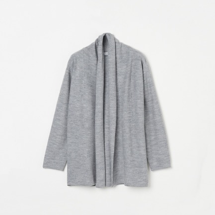 BOILE MERINO WOOL GOWN CARDIGAN 詳細画像 ライトグレー 1