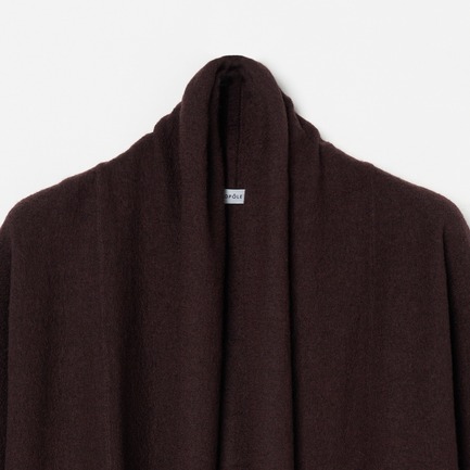 BOILE MERINO WOOL GOWN CARDIGAN 詳細画像 ダークブラウン 2