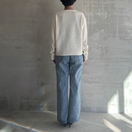 TASMANIAN LAMB V NECK KNIT 詳細画像 ライトグリーン 3