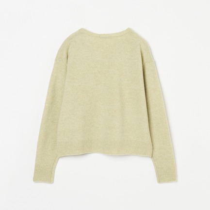 TASMANIAN LAMB V NECK KNIT 詳細画像 ライトグリーン 1