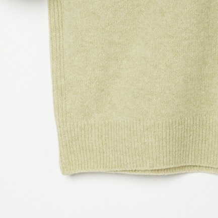 TASMANIAN LAMB V NECK KNIT 詳細画像 ライトグリーン 4