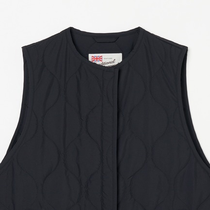 HAWICK  QUILTED LONG VEST 詳細画像 カーキ 2