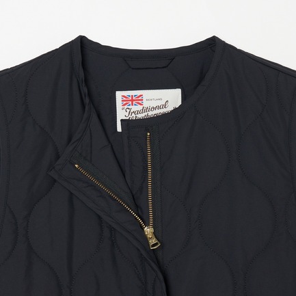 HAWICK  QUILTED LONG VEST 詳細画像 カーキ 3