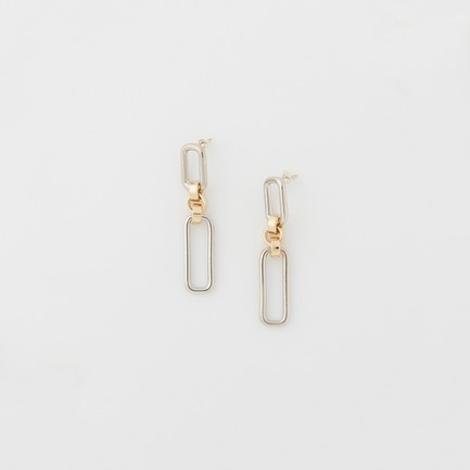 LL Two tone Stanza Earrings 詳細画像 シルバー 1