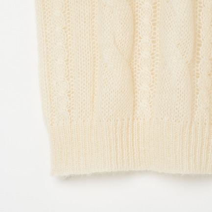 MOHAIR CABLE CN 2WAY 詳細画像 アイボリー 4