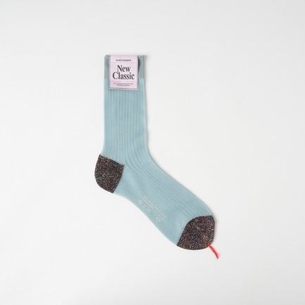 RIB 2TONE SOCKS 詳細画像 スカイブルー 1