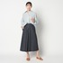 CHANBRAY DENIM FLARE SKIRT 詳細画像